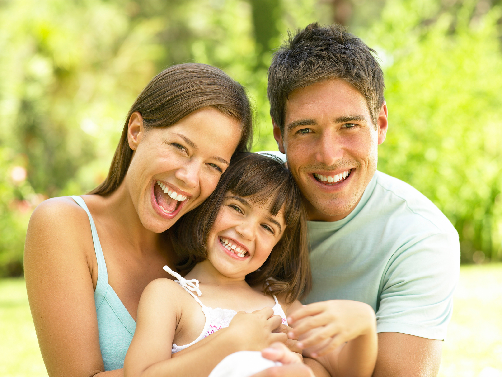 Smiling family